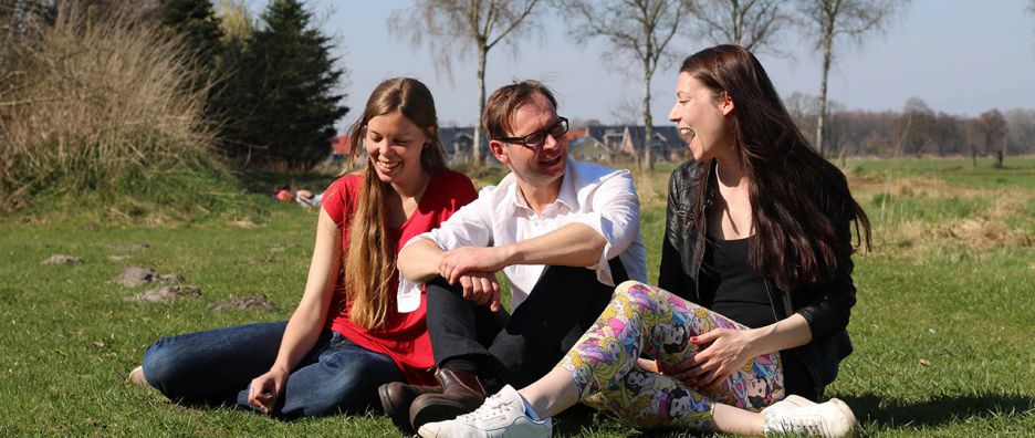 Drei Stipendiaten der Studienstiftung des Deutschen Volkes © Géraldine Chachuat