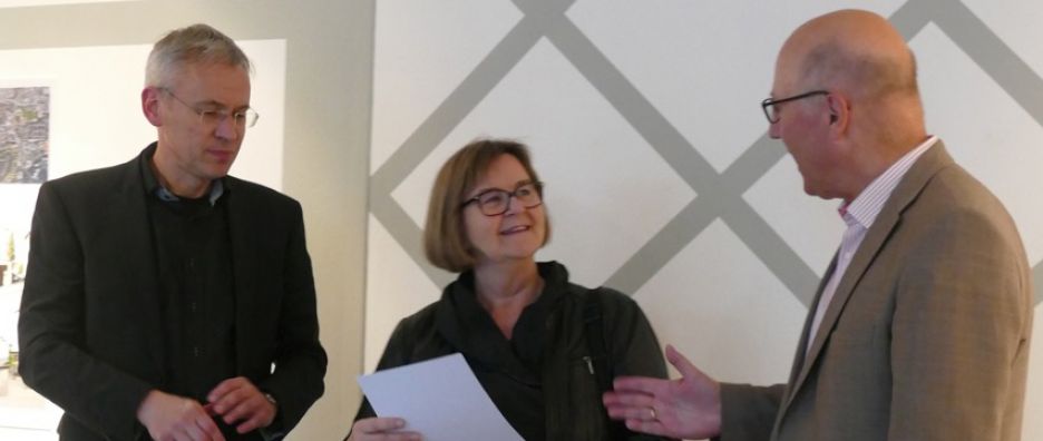 Ideenwettbewerb Kunst im Stadtbild Wolfsburg 2017 Klenke Preisverleihung Sabine Klenke bei der Preisverleihung zum Ideenwettbewerb Wolfsburg; © privat
