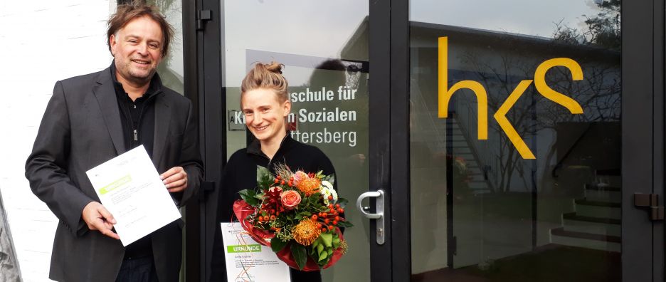Verleihung Deutschland-Stipendium 2017 Ralf Rummel-Suhrcke Anna Egerter Verleihung Deutschland-Stipendium 2017; © HKS Ottersberg