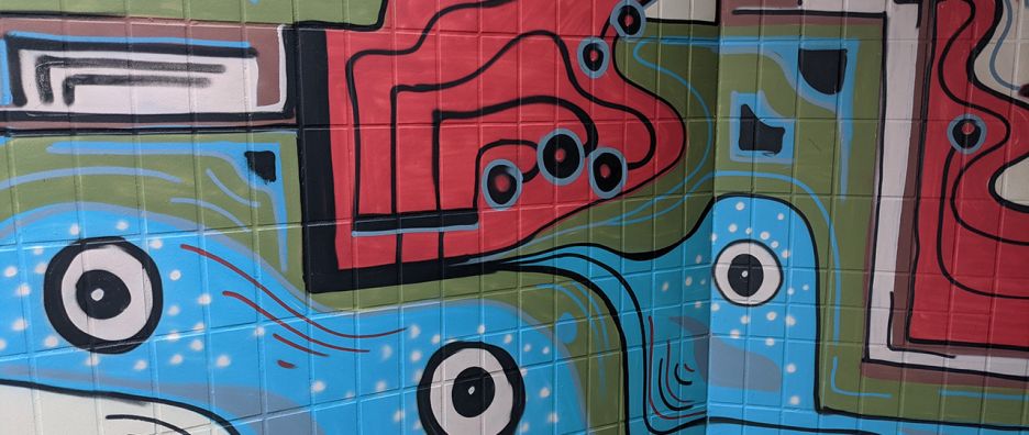 Bunt statt schwarz Unterführung Bahnhof Ottersberg 2021 © HKS Ottersberg